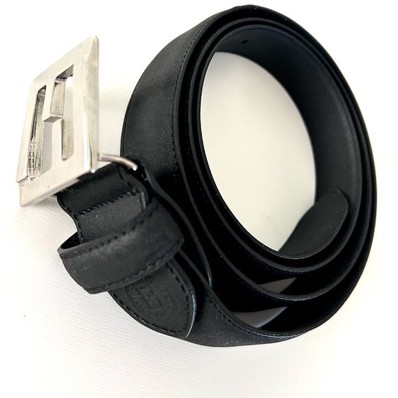 Fendi UNISEX  Squared FF Leather Belt EUC - Picture 7 of 12